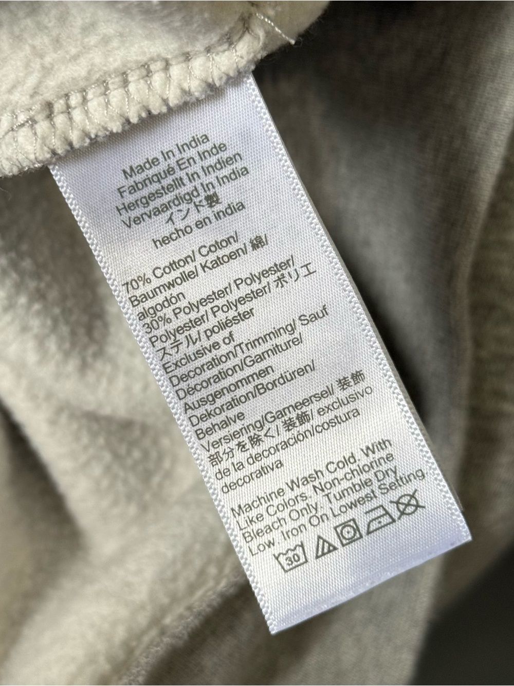 J Crew Grey Game Day Crewneck size medium - Picture 6 of 6
